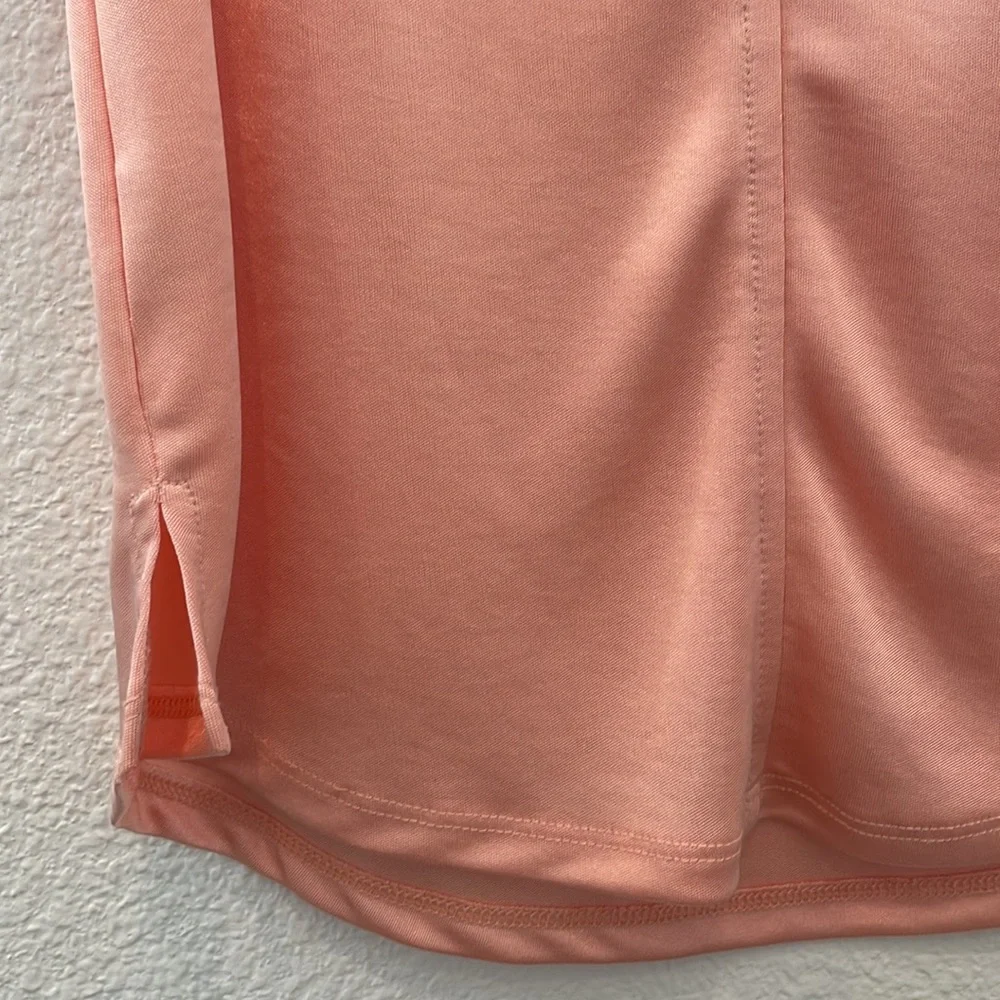 New Something Navy slinky pink top